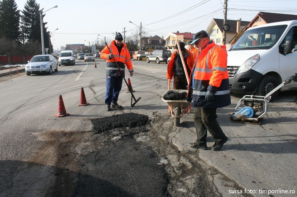 Lucrările de reparații de pe străzile din Bistrița sunt programate cel târziu din 15 martie