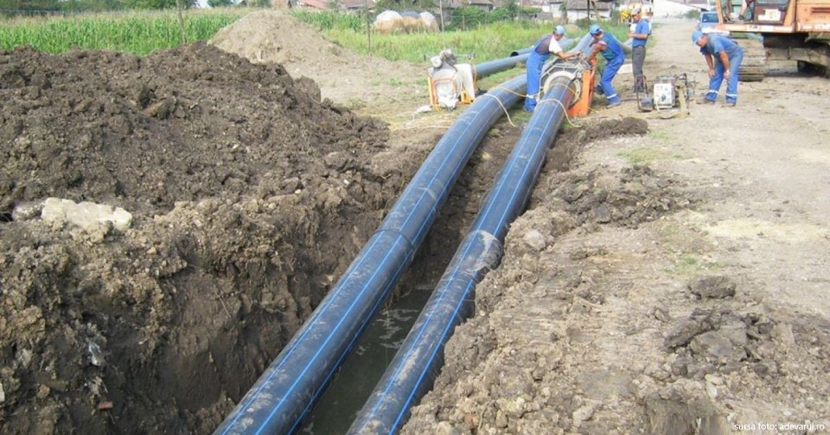 Cea mai lungă conductă de apă din România leagă Zalăul de Cluj, anunță autoritățile județene