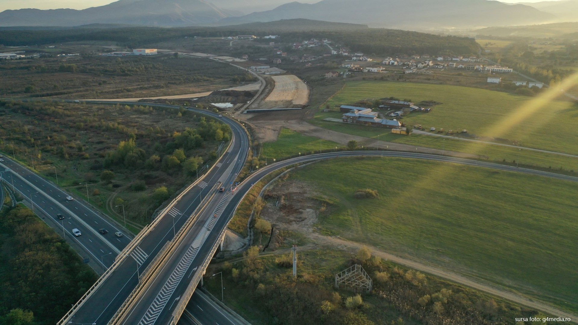 Lucrările la autostrada A1 Sibiu-Pitești, pe secțiunea Sibiu-Boița, avansează, anunță CNAIR