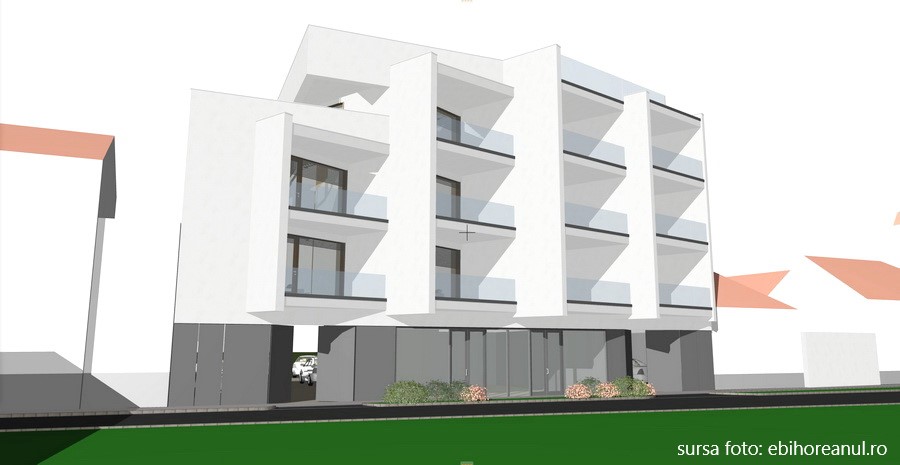 Un bloc cu două etaje și al treilea retras va fi construit în Oradea, cu vedere la parcul IC Brătianu