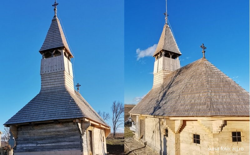 O biserică din lemn de peste 200 de ani a fost restaurată la Cluj, în localitatea Săliștea Veche