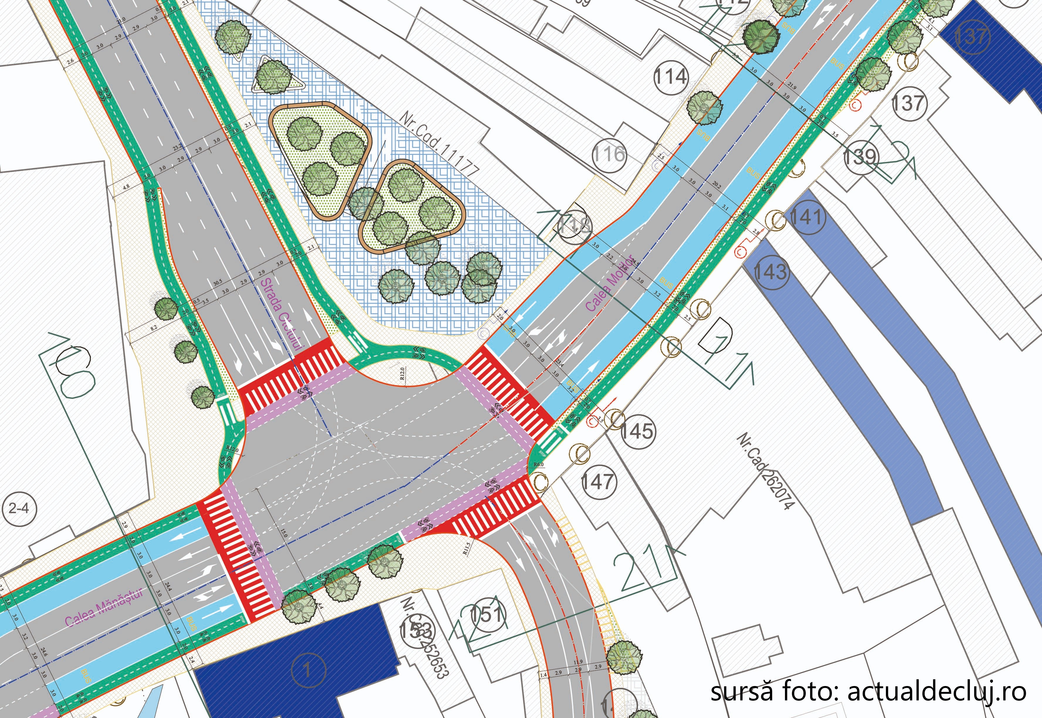 Licitație de peste 5 milioane de euro pentru modernizarea arterei centru – Mănăștur în Cluj-Napoca