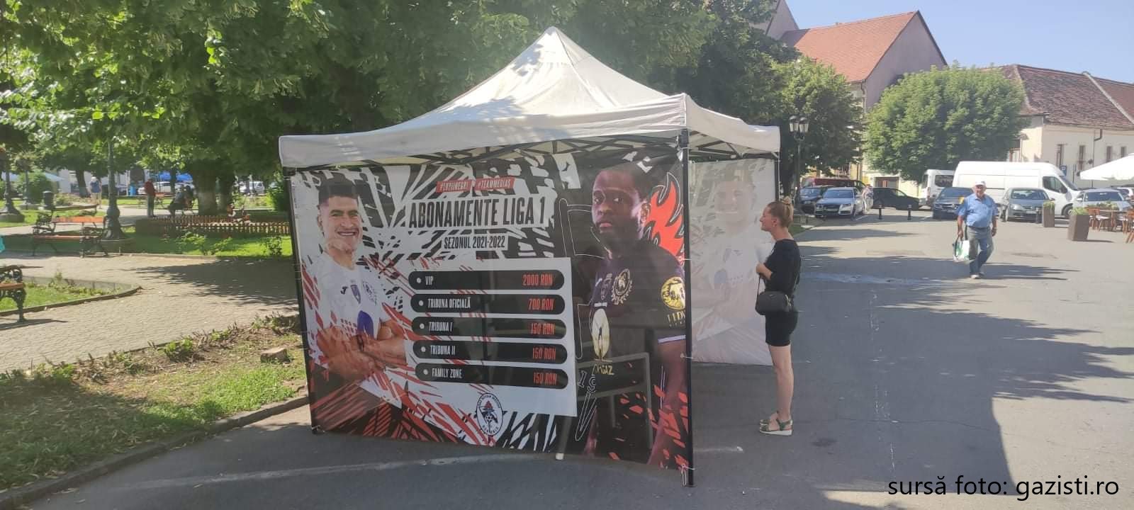 Primarul Mediașului și-a cumpărat abonament pentru noul sezon al echipei de fotbal Gaz Metan