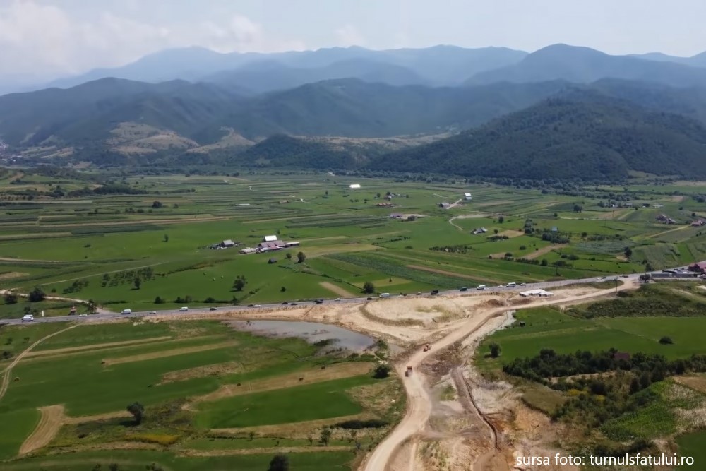 Începe asfaltarea tronsonului Sibiu – Boița. Stadiul lucrărilor pe lotul 1 al A1
